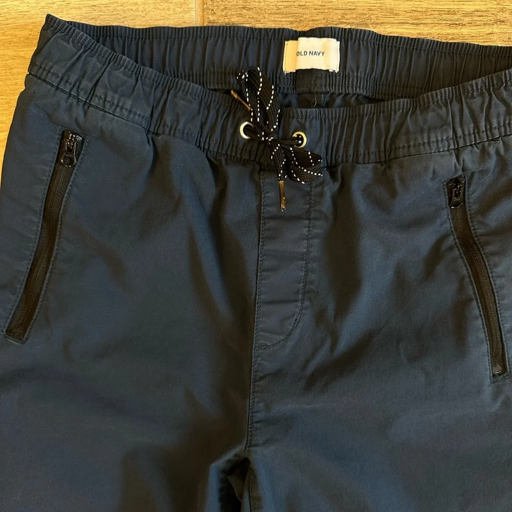 Old Navy Go Dry boys jogger twill khaki pants THREE pairs XL 14/16 - Picture 4 of 7